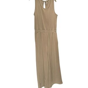 Cable and Gauge Elegant Gray Sleeveless Jumpsuit